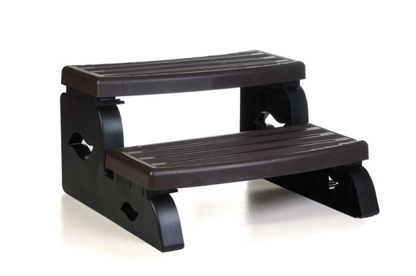 Solid weatherproof spa step in assortment of colors Solid weatherproof spa step in assortment of colors