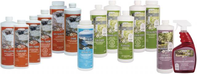 Sample of Sani-Marc pool & spa products Sani-Marc spa products