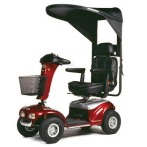 Mobility Scooter with Canopy Rentals at The Comfort Zone Mobility Aids & Spas in Port Alberni, Vancouver Island BC